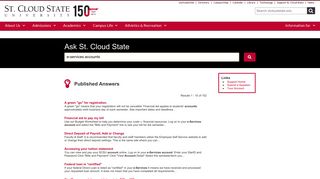 e-Services account - Ask St. Cloud State