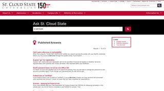 e-Services - Ask St. Cloud State