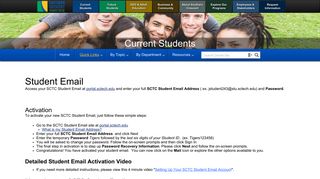 SCTC | Current Students | Student Email