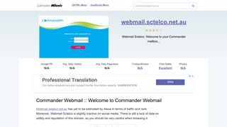 Webmail.sctelco.net.au website. Commander Webmail :: Welcome to ...