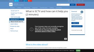 Social Care TV: What is SCTV and how can it help you