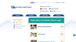 Business Service Login - St. Mary's Credit Union