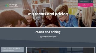 my rooms and pricing | My Student Village from CLV