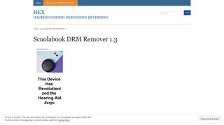 Scuolabook DRM Remover 1.3 « Hex