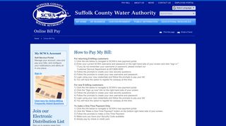 Online Bill Pay | Suffolk County Water Authority