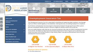 Unemployment Insurance Tax - South Dakota Department of Labor ...