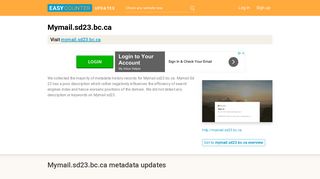 Mymail Sd 23 (Mymail.sd23.bc.ca) - Sign in to your account