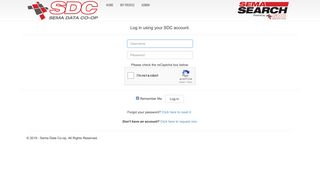 Log in - SDC - SEMA Search
