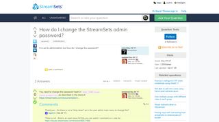 How do I change the StreamSets admin password? - Ask StreamSets