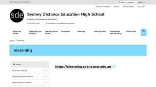 elearning - Sydney Distance Education High School