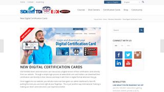 New Digital Certification Cards - SDI | TDI | ERDI