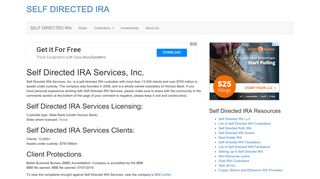 Self Directed IRA Services, Inc.