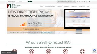 New Direction IRA: Self Directed IRA - Self Directed IRA Services
