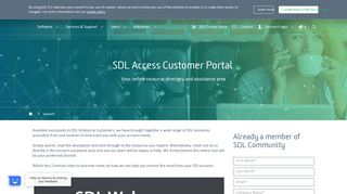 SDL Access Customer Portal | SDL