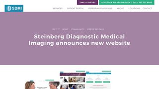 Steinberg Diagnostic Medical Imaging announces new website - SDMI
