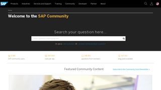 SAP Community Home