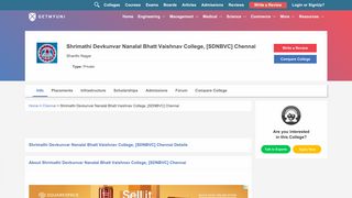 Shrimathi Devkunvar Nanalal Bhatt Vaishnav College, [SDNBVC ...