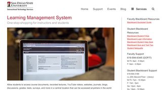 Learning Management System - Instructional Technology Services