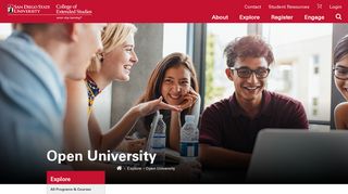 Open University | SDSU College of Extended Studies