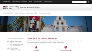 Center for Human Resources | BFA | SDSU