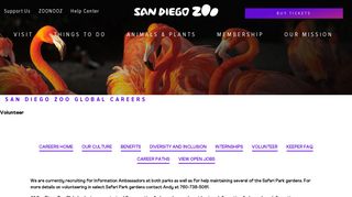 Volunteer | San Diego Zoo