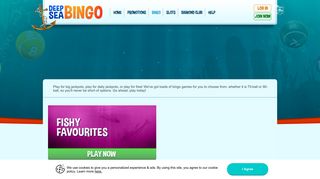 Play Online Bingo | Deep Sea Bingo