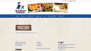 Smart card login - Sea Mart