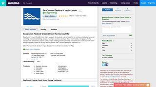 SeaComm Federal Credit Union Reviews - WalletHub