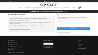 Login - SEACRET Direct