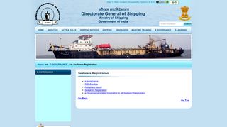 Seafarers Registration - Directorate General of Shipping
