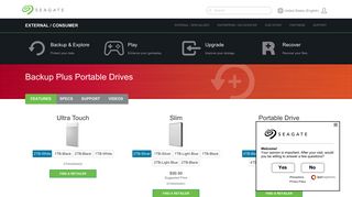 Backup Plus Portable Drives: Portable & External Hard ... - Seagate