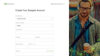 Create Your Seagate Account