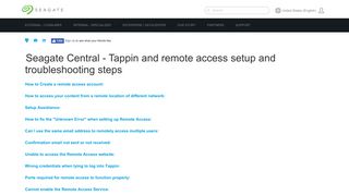 Seagate Central - Tappin and remote access setup and ...