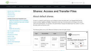 SHARES-ACCESS AND TRANSFER FILES | Seagate US