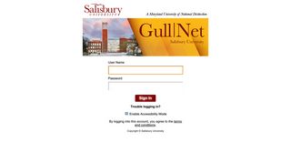 Gull Net - Salisbury University - Login