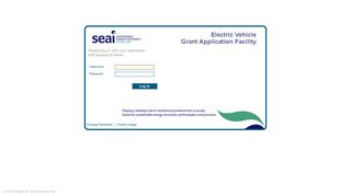 SEAI Electric Vehicle Grant Application Facility - 01.00.00/029