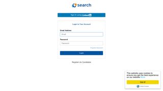 Login to your Account - Search
