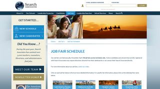 Job Fair Schedule - Search Associates