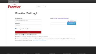 Frontier Mail Login - Frontier Mail - Frontier Communications