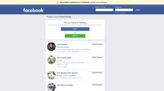 Find Friends Profiles | Facebook