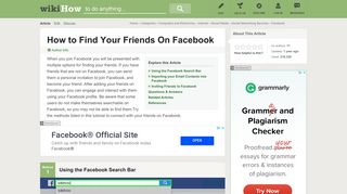 3 Ways to Find Your Friends On Facebook - wikiHow