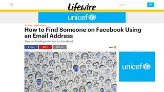 Search Facebook Accounts by Email Address - Lifewire