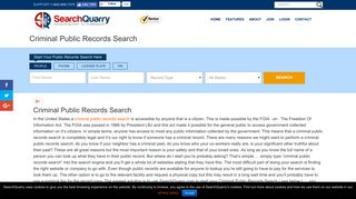 Criminal Public Records Search - SearchQuarry