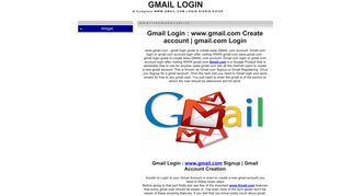www.gmail.com login to create gmail login or gmail.com login account