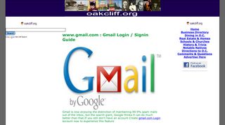 www.gmail.com : Gmail Login or Gmail.com Login/Signin - Oak Cliff
