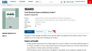 PAR | SEARS | Social Emotional Assets and Resilience Scales