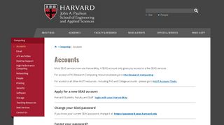 Accounts | Harvard John A. Paulson School of ... - Harvard SEAS