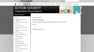 Special Education / SEAS - Ector County ISD.