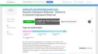 Access webmail.seasidehighspeed.com. Seaside Highspeed ...