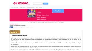 Season Bingo | Play Now | 300% First Bonus - OhMyBingo